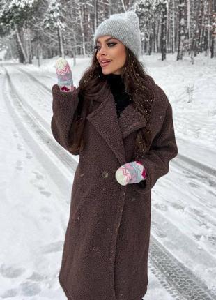 Тепла зимова шубка барашка тедді6 фото