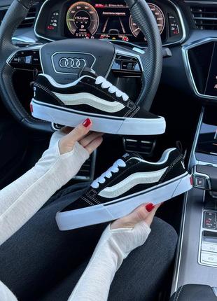 Жіночі замшеві кросівки  vans vault x imran potato black white ванс олд скул кеди