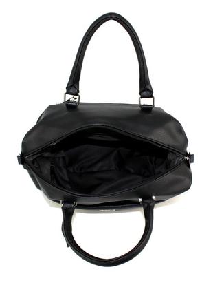 Женская сумка-саквояж voila 78370 черная6 фото