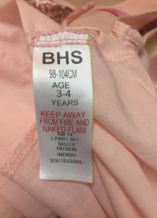Платье bhs  3-4 г ( 98-104 см) 10