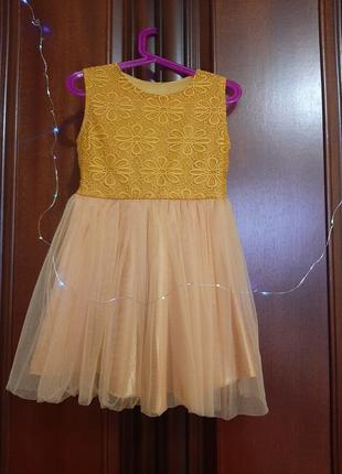 Святкове, нарядне плаття для дівчинки 110 см, нарядное, праздничное платье для девочки4 фото