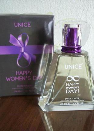 Туалетна вода happy women's day purple, 100 мл (великий флакон), unice юнайс туреччина