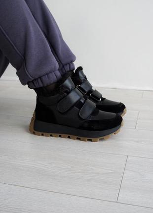 Кроссовки кроссы из натуральной кожи зима на меху 36,37,38,404 фото
