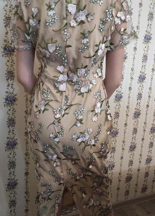 Платье из тюля фатина сетки с вышивкой2 фото