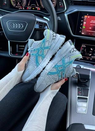 Женские кожаные кроссовки с сеткой в стиле asics gel - kahana 8 🆕 кроссовки асикс9 фото