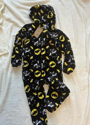Пижама бэтман кигуруми теплая пижама комбинезон