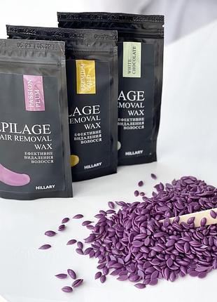 Гранулы для эпиляции hillary epilage premium gold, 100 г