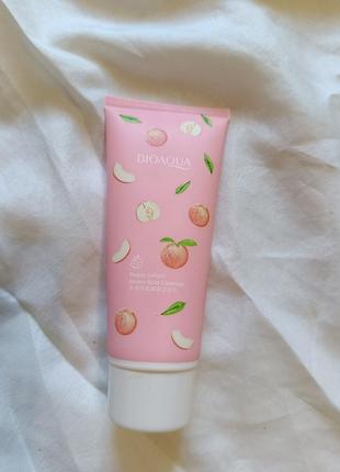 Пенка для умывания bioaqua peach acid cleanser с экстрактом персика2 фото