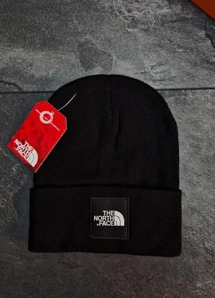 Чоловіча шапка the north face чорна акрилова зимова зе норд фейс (b)