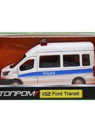 Машинка "автопром: ford transit police"