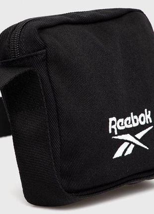 Маленькая коттоновая сумка на плечо reebok classic черная3 фото