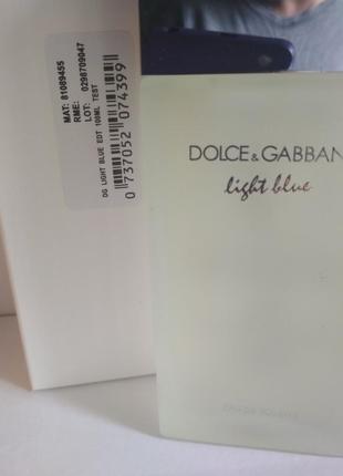 Dolce & gabbana light blue  100 мл тестер