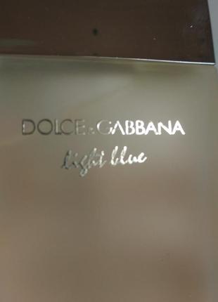 Dolce & gabbana light blue  100 мл тестер2 фото