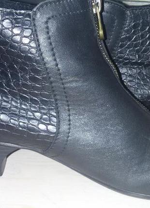 Очень удобные кожаные ботинки rieker размер 42 (28,2 см)5 фото