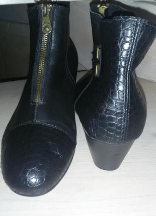 Очень удобные кожаные ботинки rieker размер 42 (28,2 см)3 фото