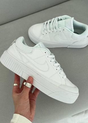 Nike court legacy lift white