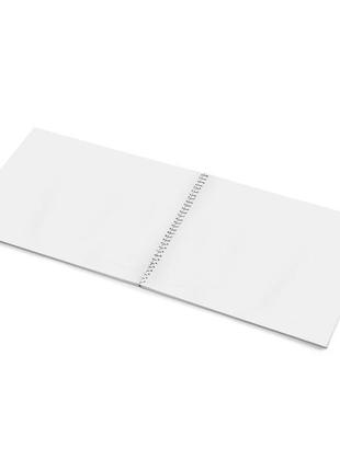 Скетчбук аркуш а5 на спіралі 28арк м'яка обк. білий блок 250г абстракція 1b20502 фото