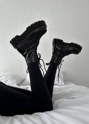 🖤dr.martens jadon black жіночі масивні черевики берці мартінс демісезон весна осінь ботинки берцы мартинс высокая платформа деми