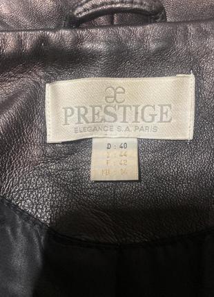 Шкіряне пальто/плащ prestige elegance s. a. paris6 фото