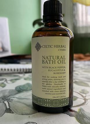 Натуральное масло  celtic herbal для ванн с черным перцем,эвкалиптом и розмарином