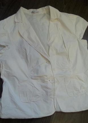 Пиджак  на подкладке с коротким рукавом