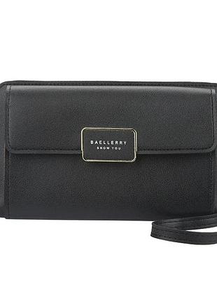 Жіночий гаманець-сумка baellerry 20х11х4 чорна