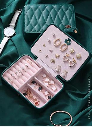 Скринька для біжутерії та прикрас (16*11*5,5см). 1шт.червоний
