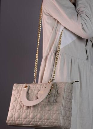 Женская сумка christian dior lady люкс качество3 фото