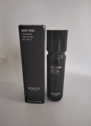 Рідка тональна основа kiko milano skin tone foundation1 фото
