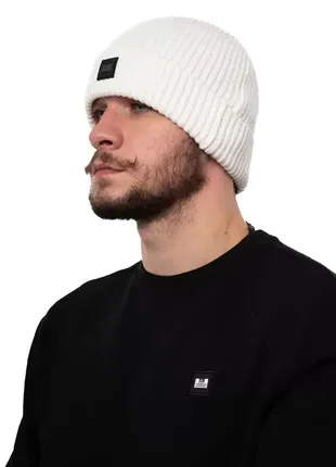 Шапка weekend offender kettama rib beanie winter white