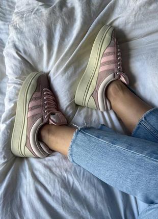 Кросівки adidas campus x bad bunny pink premium2 фото