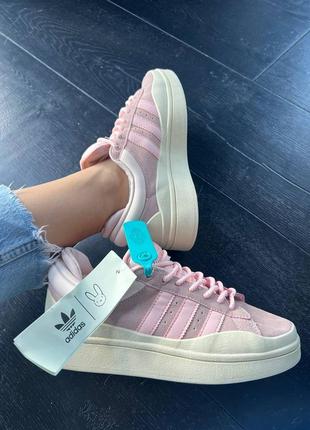 Кросівки adidas campus x bad bunny pink premium1 фото