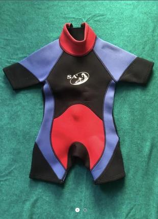 Детский гидрокостюм для плавания на 2-3 года