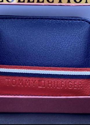 Кошелек tommy hilfiger/томми хилфигер темно-синий