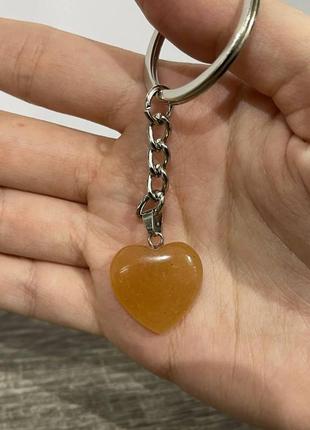 Натуральний камінь сердолік кулон у формі сердечка - оригінальний подарунок коханій дівчині2 фото