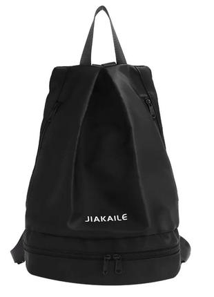Рюкзак для  взуття сірий чорний1 фото