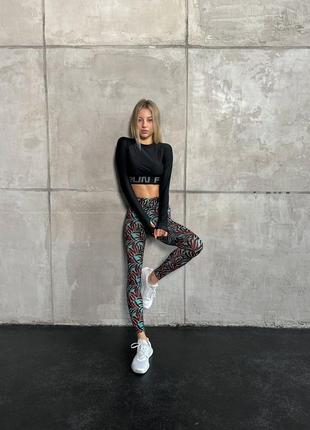 Леггинсы fitrun:  leggings v-classic "palma"