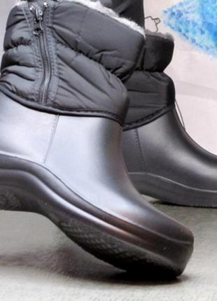 Big акция 🖤 женские дутики сделано в украине/ зима 2024 ботинки сапоги угги резиновые сапоги6 фото