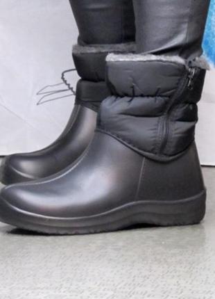 Big акция 🖤 женские дутики сделано в украине/ зима 2024 ботинки сапоги угги резиновые сапоги3 фото