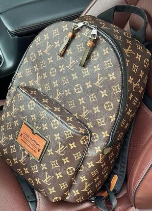 Louis vuitton discovery backpack pm brown/green manbag