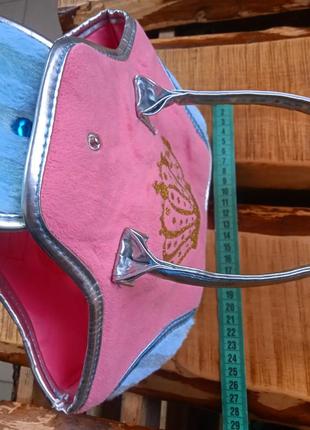 Рожева сумка переноска для домашніх тварин6 фото