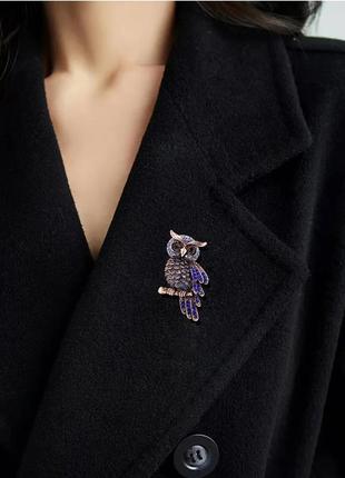 Брошка сова 🦉 шпилька брош4 фото