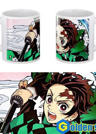 Аниме чашка "demon slayer: kimetsu no yaiba" (клинок, рассекающий демонов)