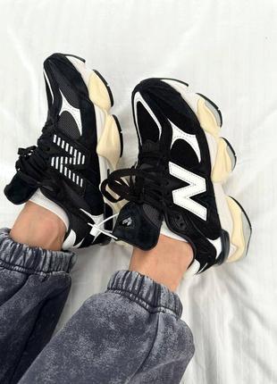 Унісекс кросівки new balance 9060 “black / white” premium