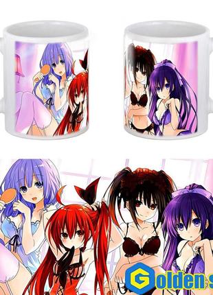 Аниме чашка "date a live" (рандеву с жизнью)