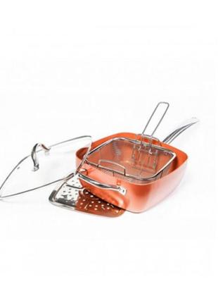 Сковородка с фритюрницей copper pan