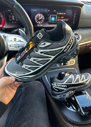 Шикарные кроссовки унисекс salomon xt-6 gtx black чёрные 36-45 р5 фото