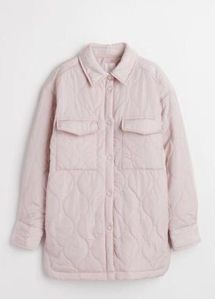Стьобана куртка сорочка h&m
