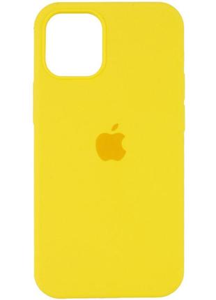 Чохол-накладка silicone case original full cover для iphone xs- №56 яскраво- жовтий