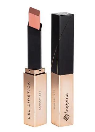 Гелевая помада для губ bogenia glossiness gel lipstick 011 mauve 2.2 г